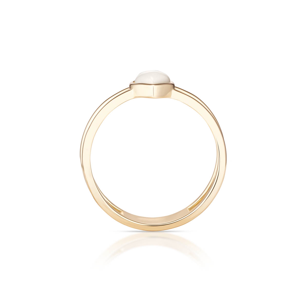 Pierścionek srebrny pozłacany W.KRUK