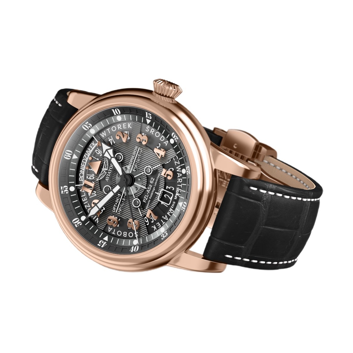 ZEGAREK AVIATOR DOUGLAS DAY-DATE MECA-41 POLSKA EDYCJA