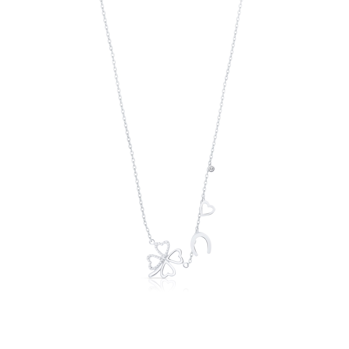 Naszyjnik srebrny celebrytka