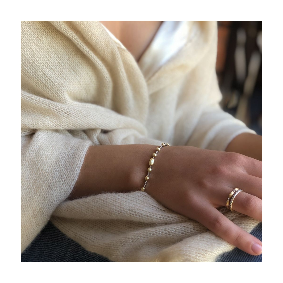 Pierścionek złoty Nanis