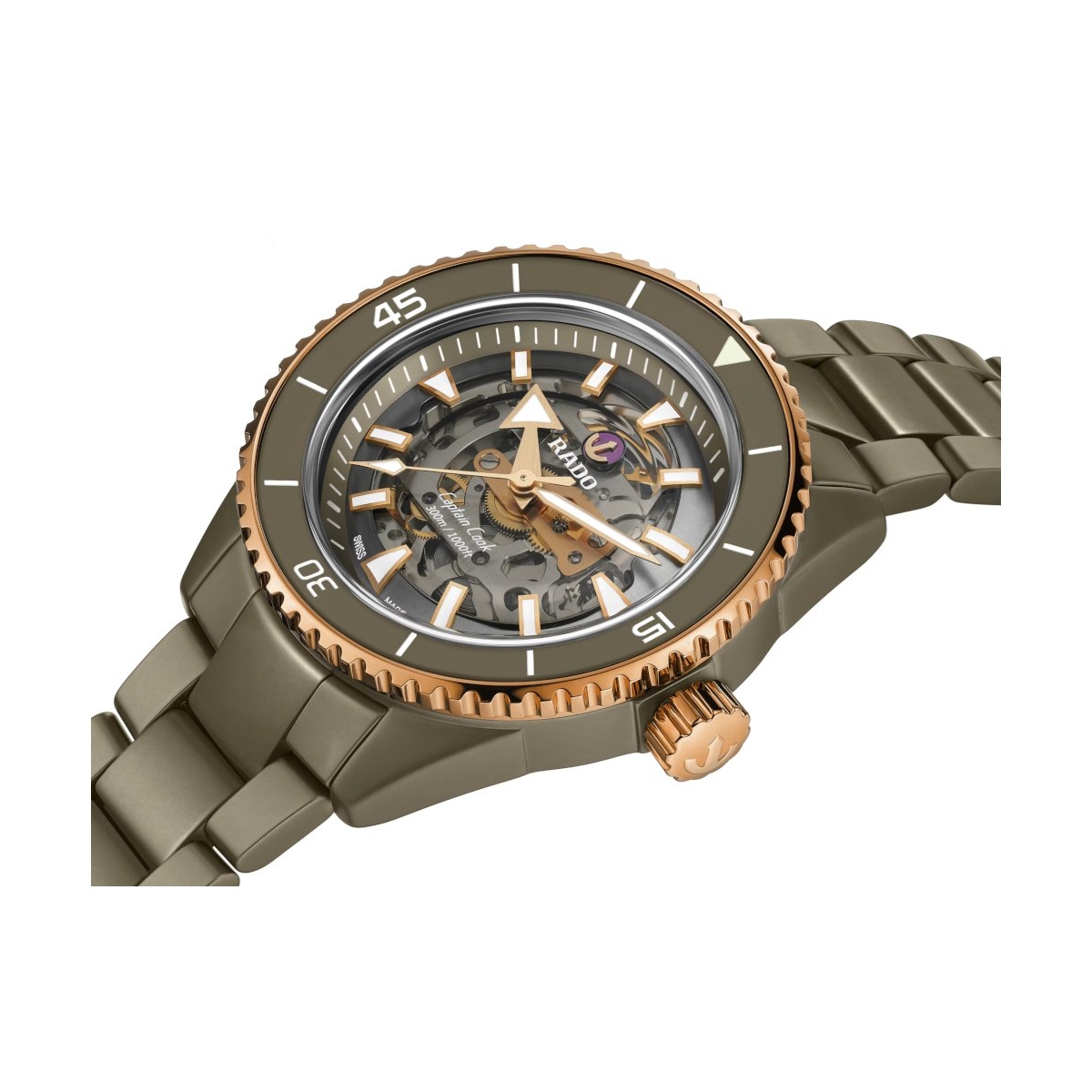 ZEGAREK RADO Captain Cook High-Tech Ceramic Skeleton