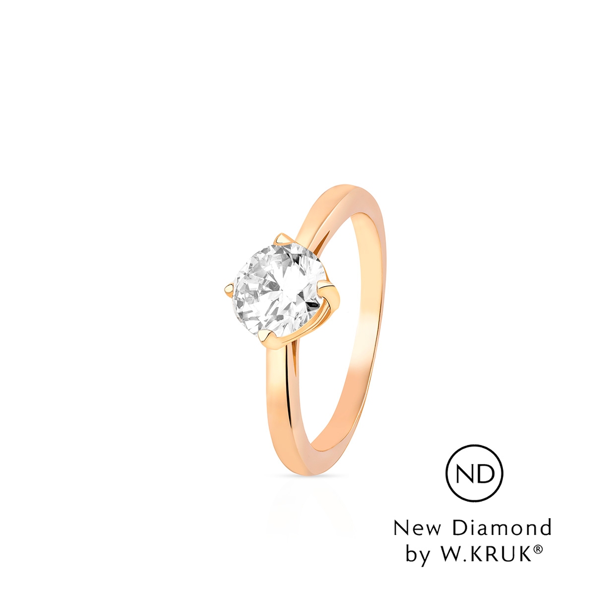 Pierścionek zaręczynowy złoty Doskonały