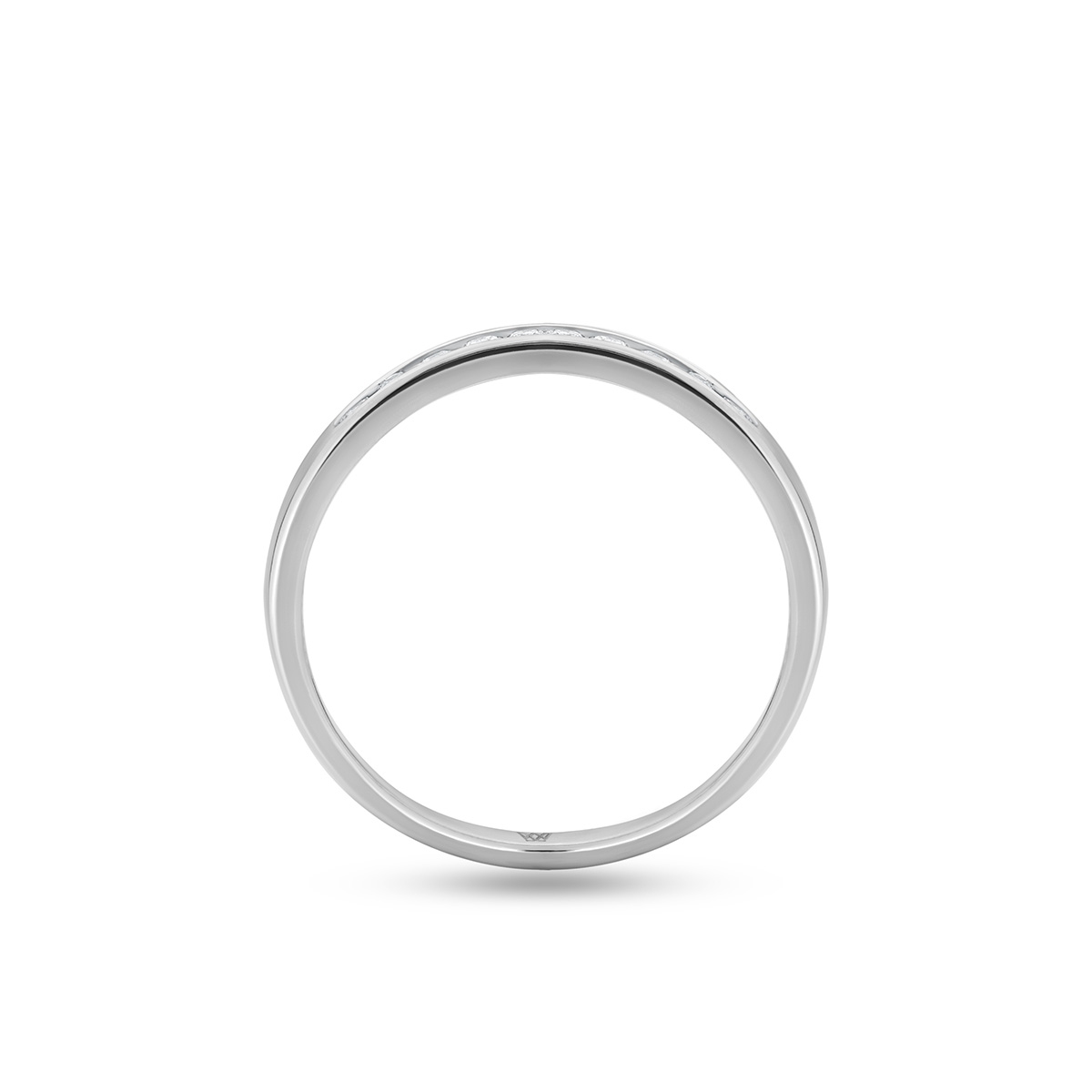 Pierścionek białe złoto z diamentami