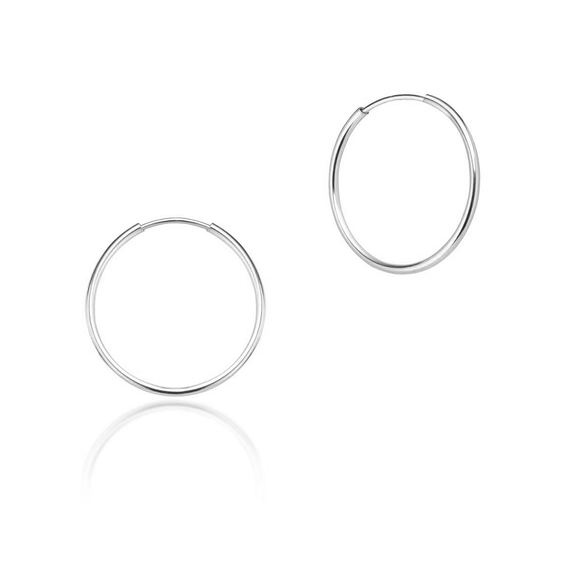 Kolczyki srebrne koła