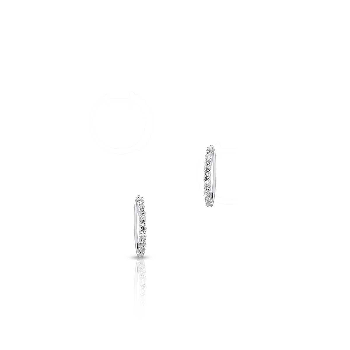 Kolczyki białe złoto z brylantami