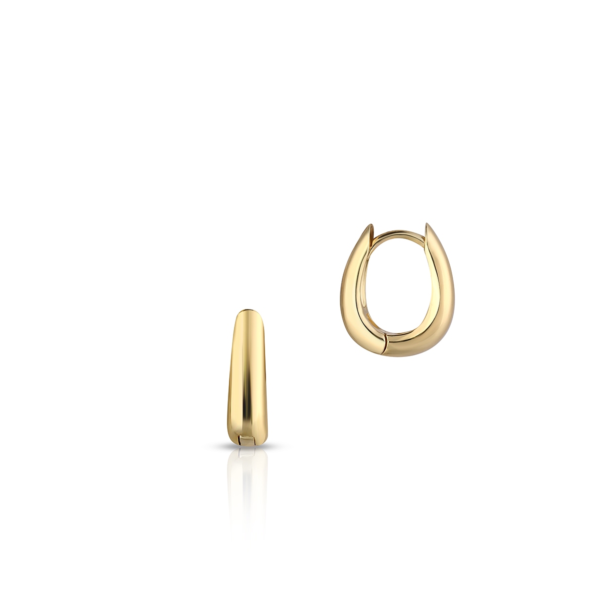 Kolczyki srebrne pozłacane koła