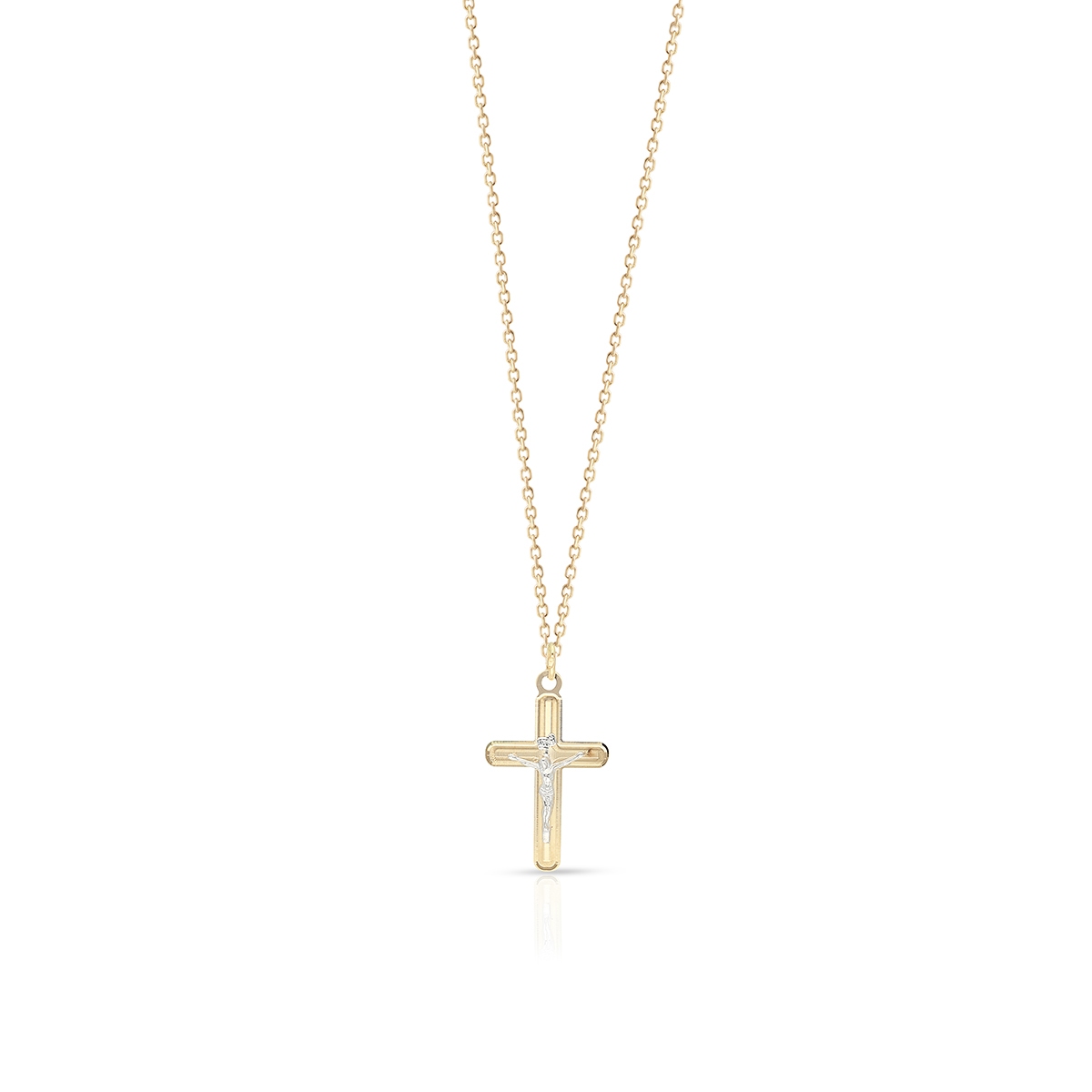 Wisiorek złoty krzyżyk