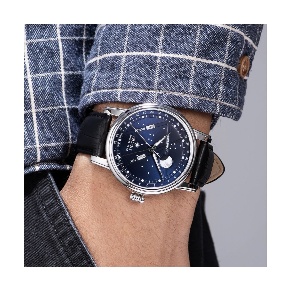 ZEGAREK EPOS ARTISTRY 3439 BM NORTH STAR AUTOMATIC MOONPHASE