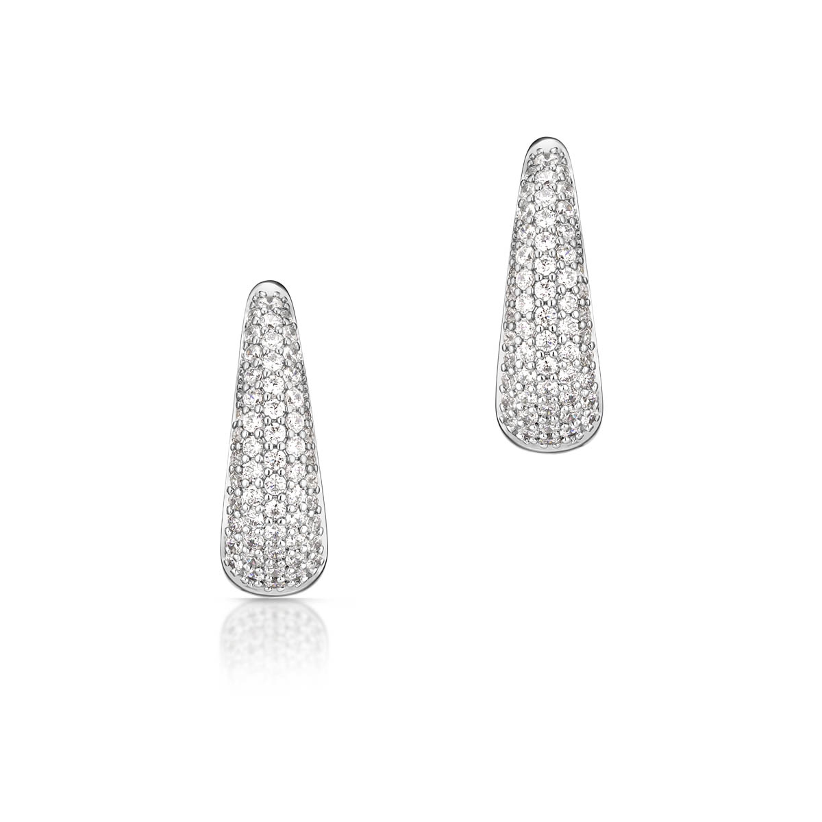 Kolczyki srebrne z cyrkoniami Emblems