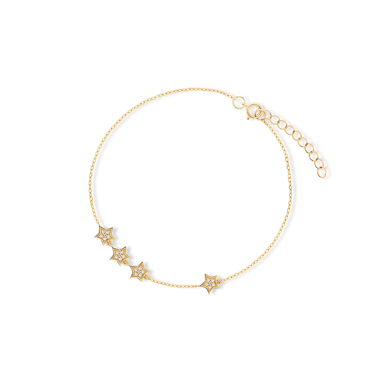 Bransoleta srebrna Little Star