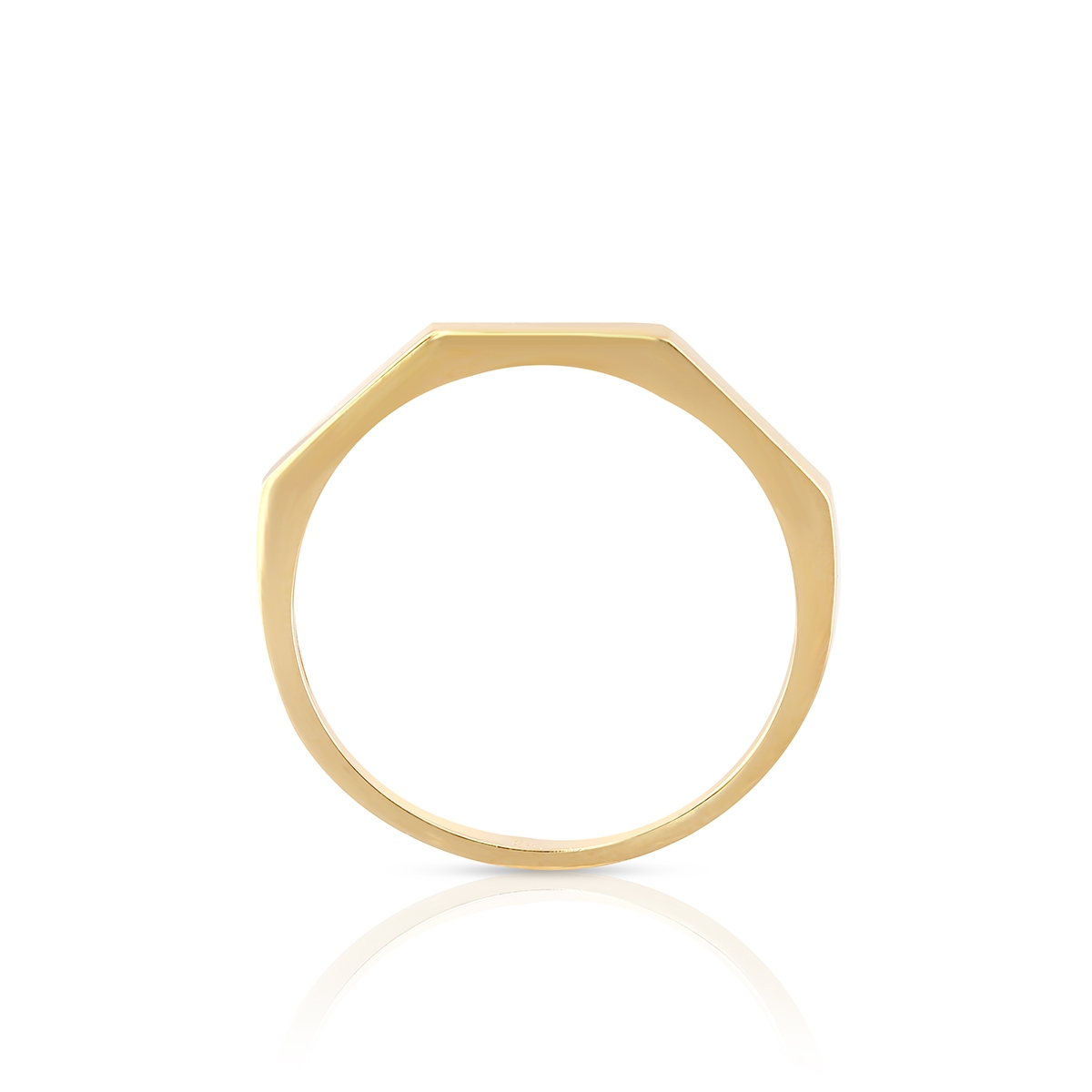 Pierścionek złoty linear