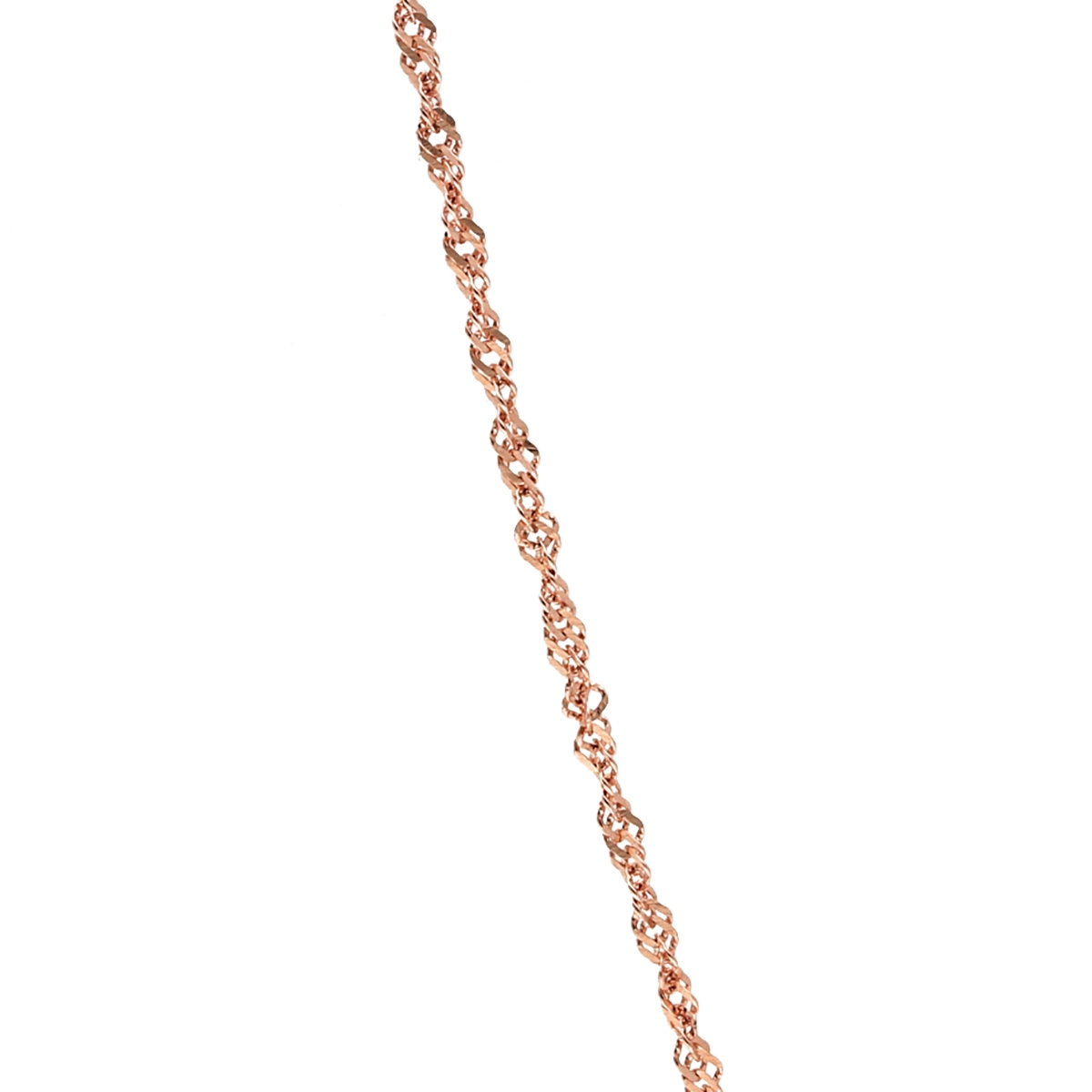 Łańcuszek różowe złoto singapur