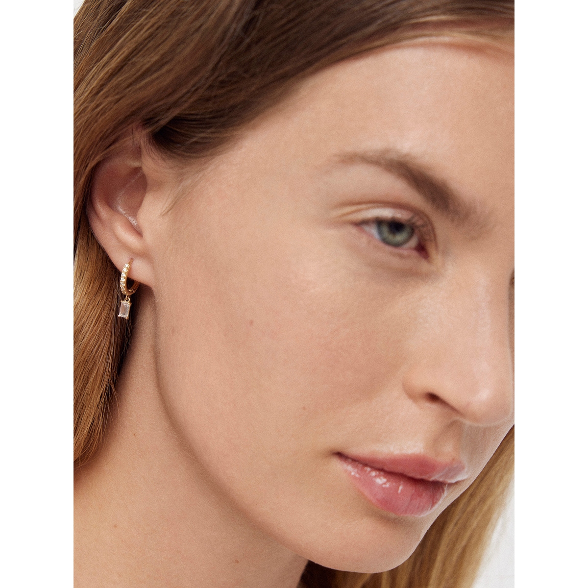 Kolczyki złote z cyrkoniami Ceremonials