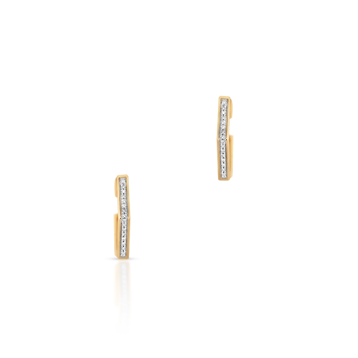 Kolczyki złote z diamentami