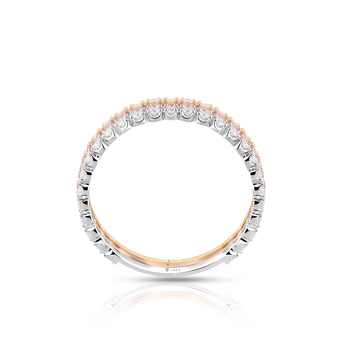 Pierścionek złoty z brylantami