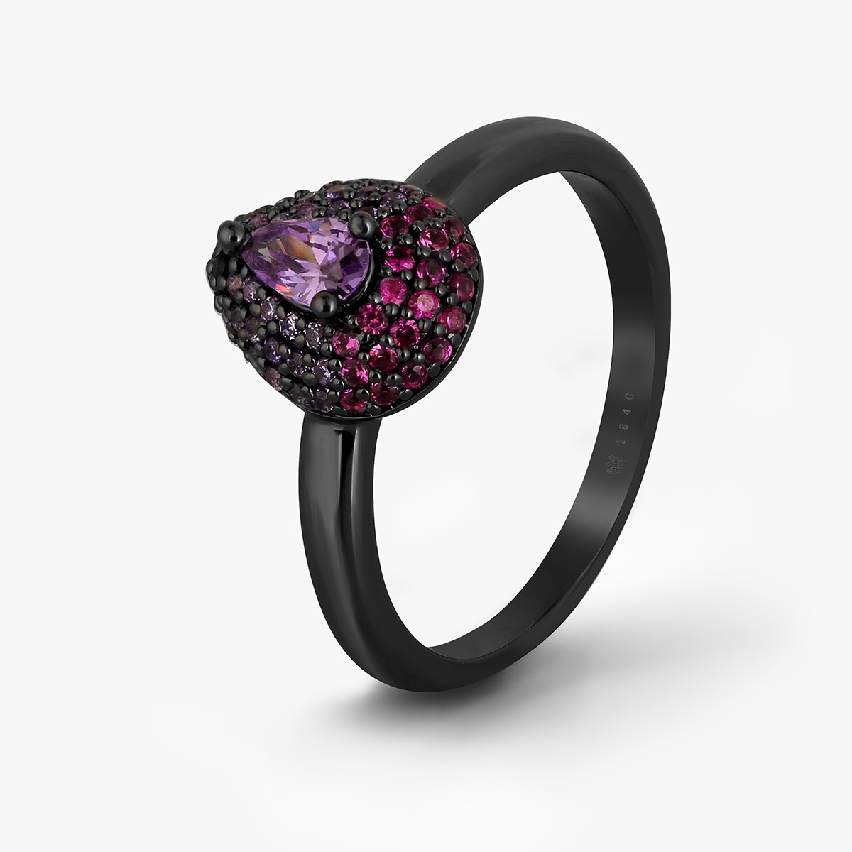 Pierścionek srebrny Meteory