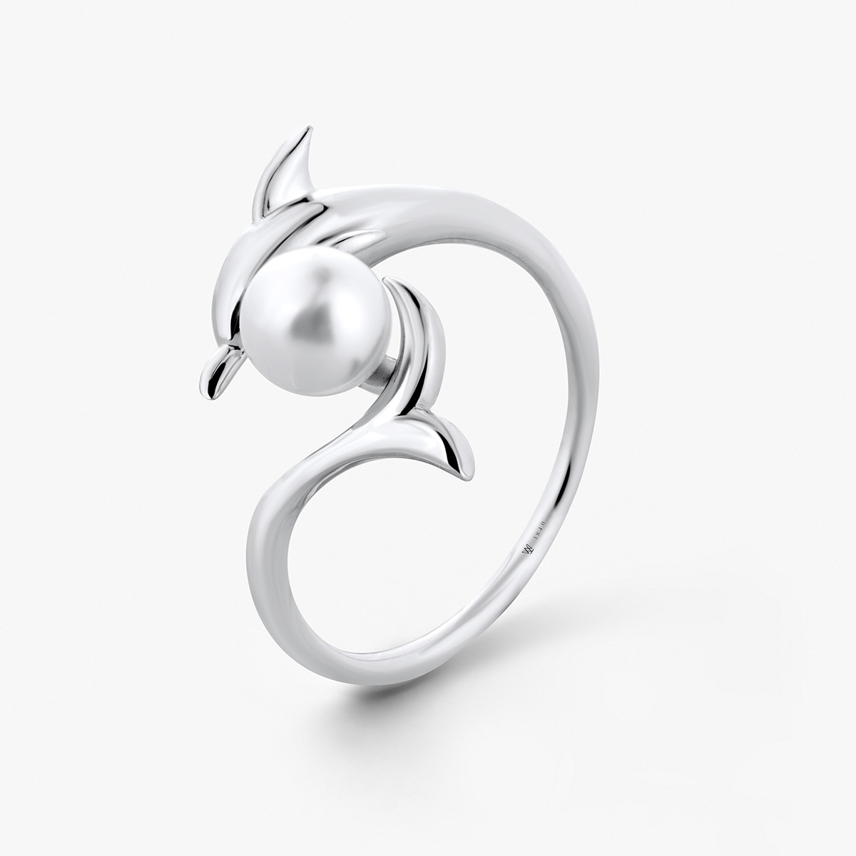Pierścionek srebrny z perłą