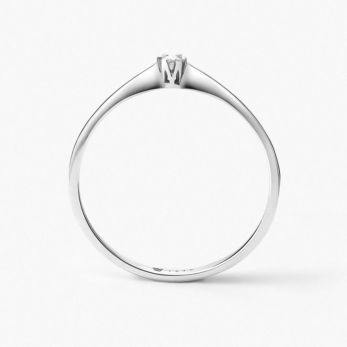 Pierścionek zaręczynowy złoty Jedyny