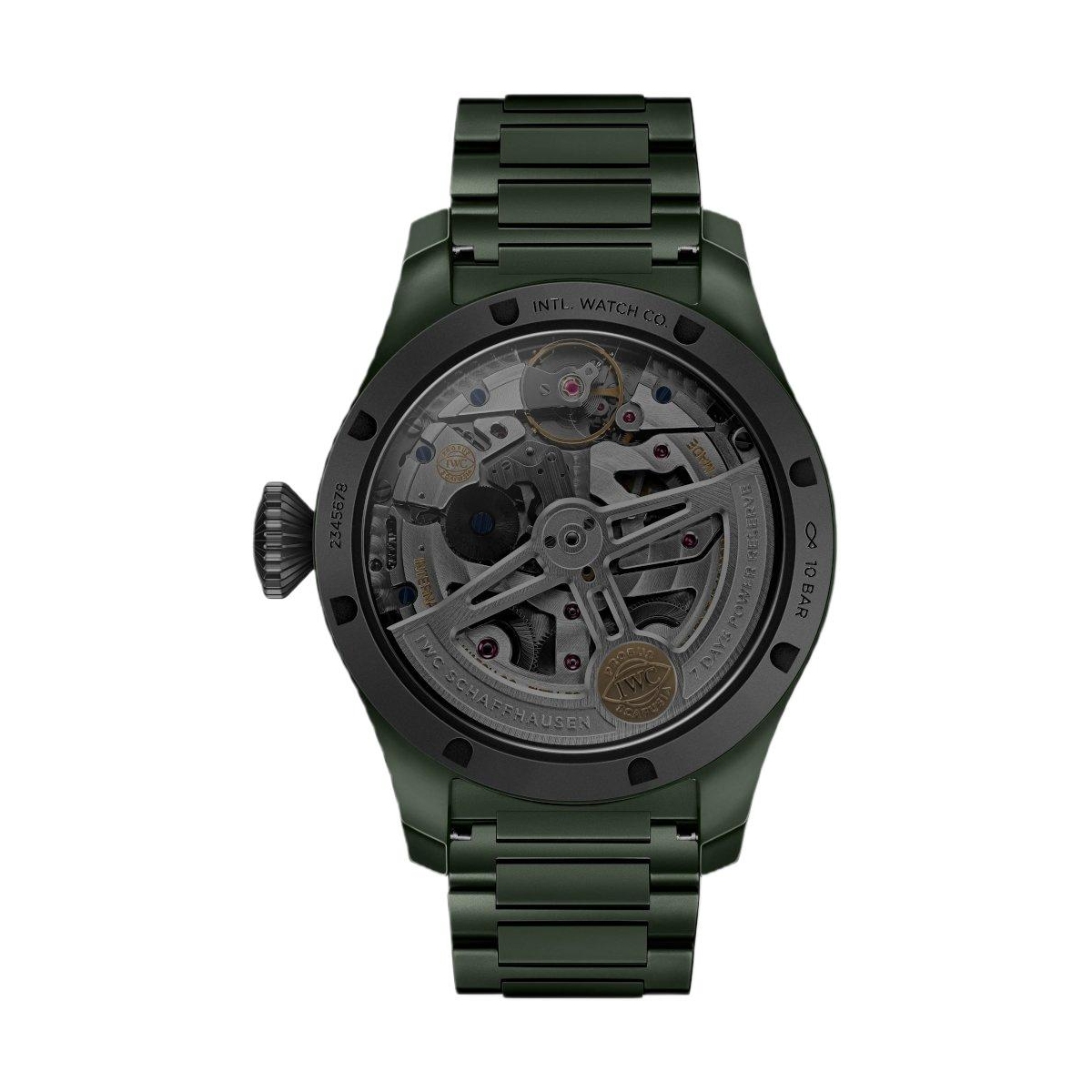 ZEGAREK IWC SCHAFFHAUSEN BIG PILOT'S PERPETUAL CALENDAR TOP GUN WOODLAND