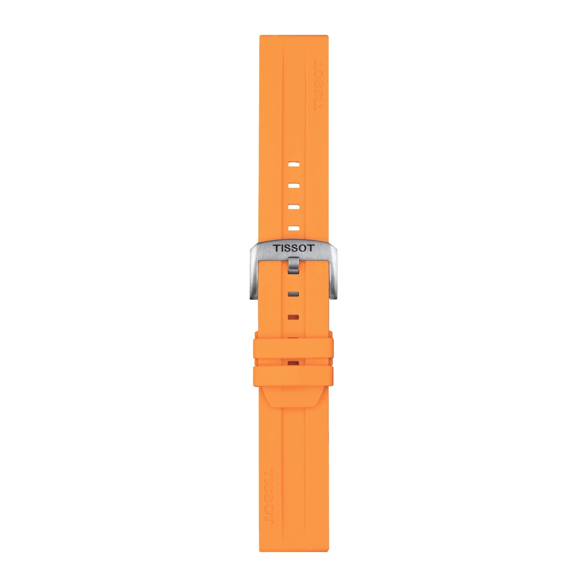 Silikonowy pomarańczowy pasek Tissot 22 mm