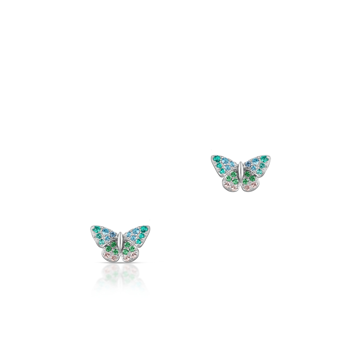 Kolczyki srebrne Preludium Butterfly