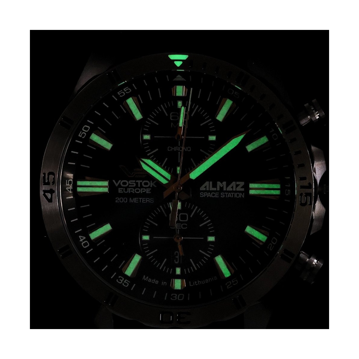 ZEGAREK VOSTOK EUROPE ALMAZ SPACE STATION CHRONO