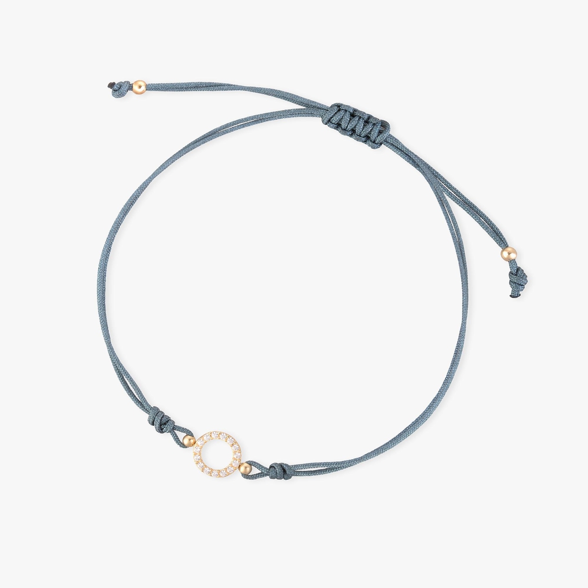 Bransoleta sznurkowa z kółkiem