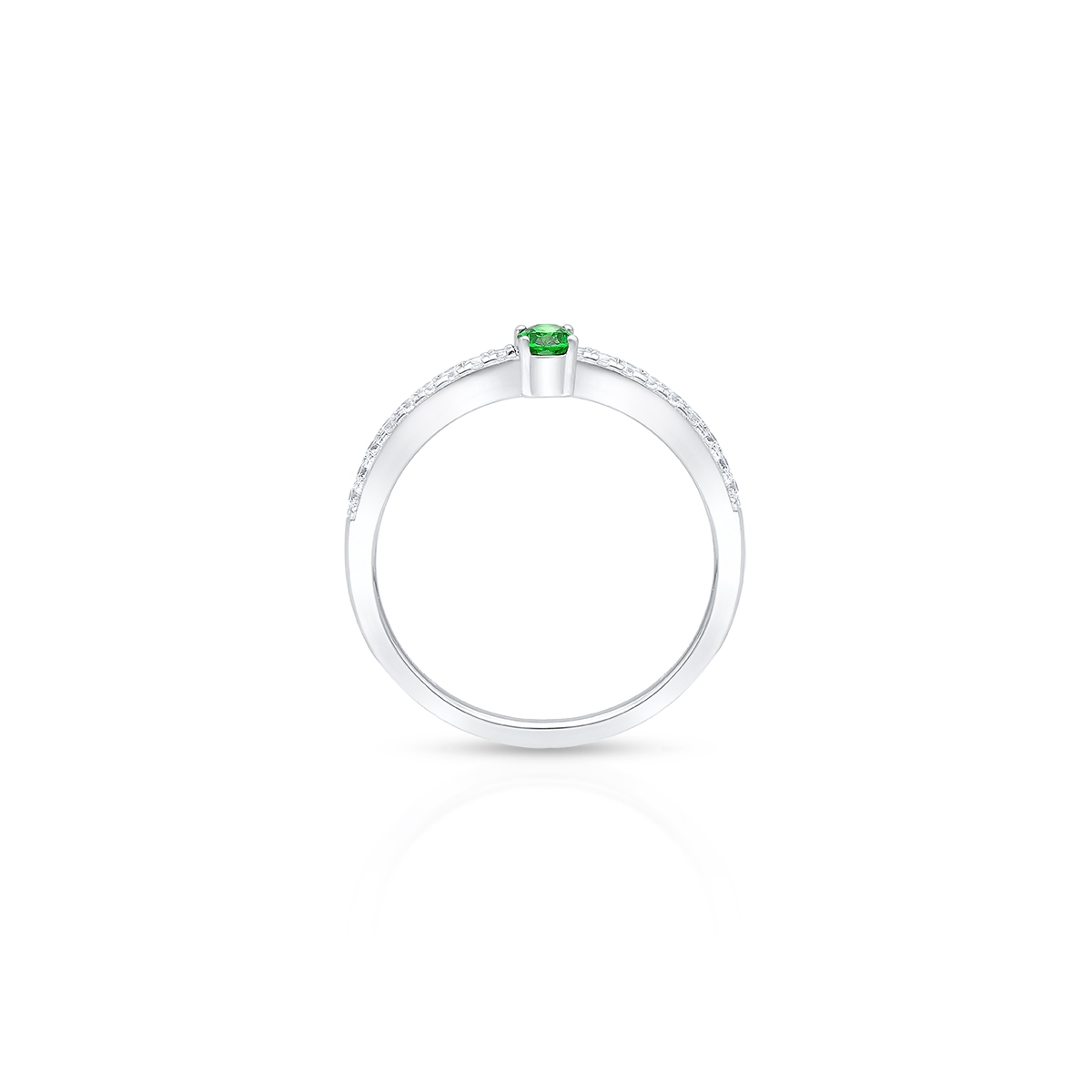 Pierścionek srebrny z cyrkoniami