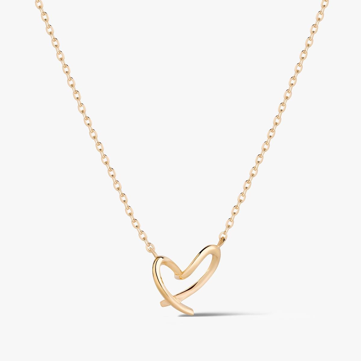 Naszyjnik złoty z sercem