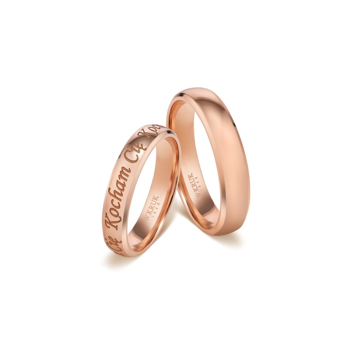 Obrączka złota KOCHAM CIĘ męska