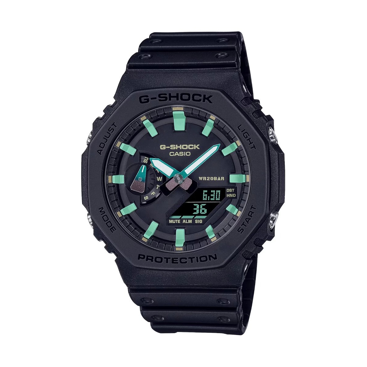 ZEGAREK G-SHOCK Teal and Brown
