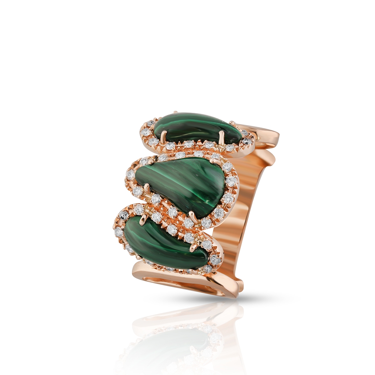 Pierścionek różowe złoto Encrico Capra