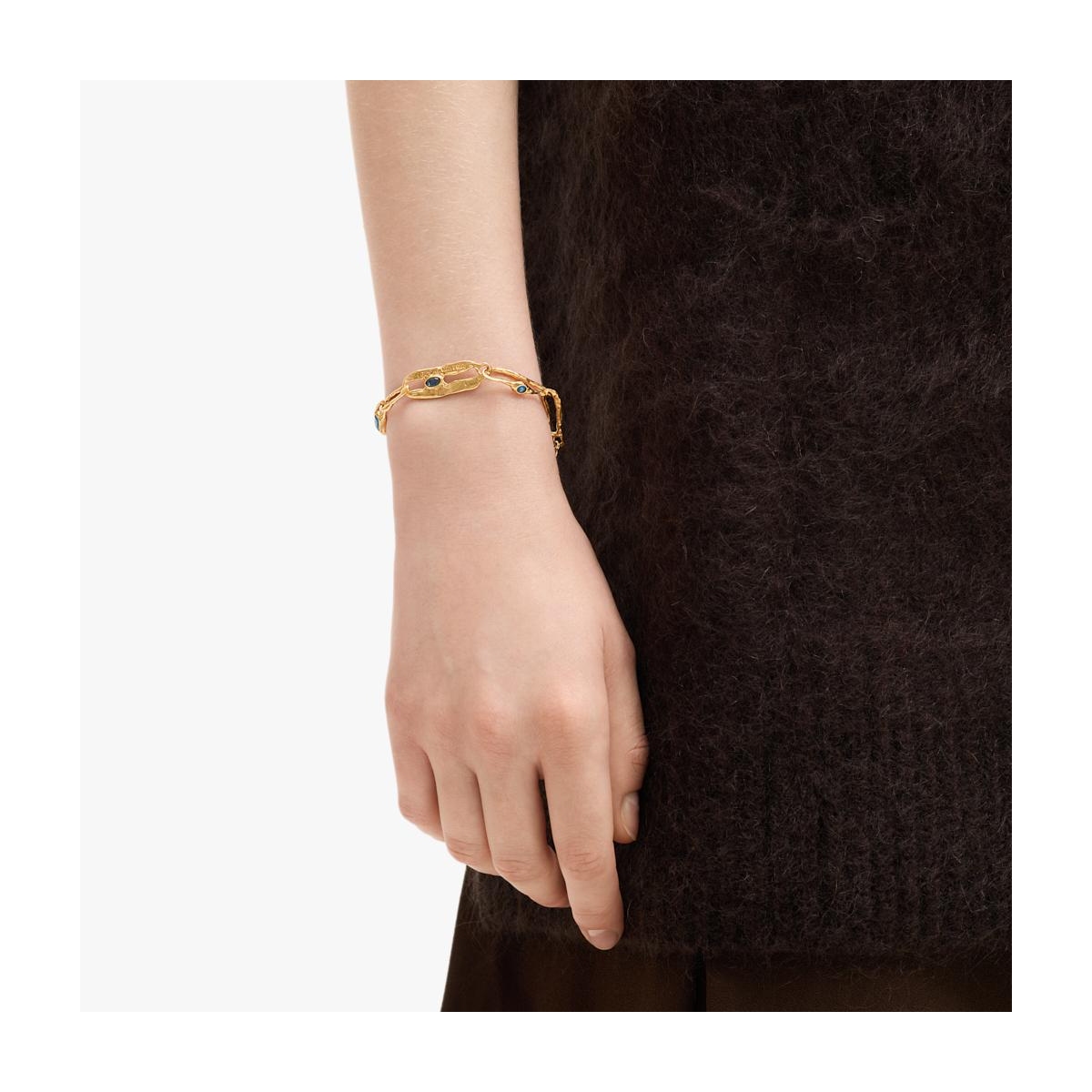 Bransoleta srebrna Motyle