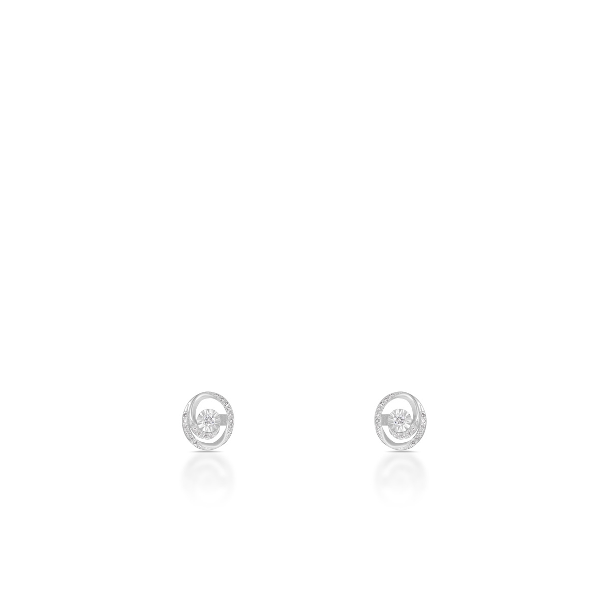 Kolczyki białe złoto z brylantami