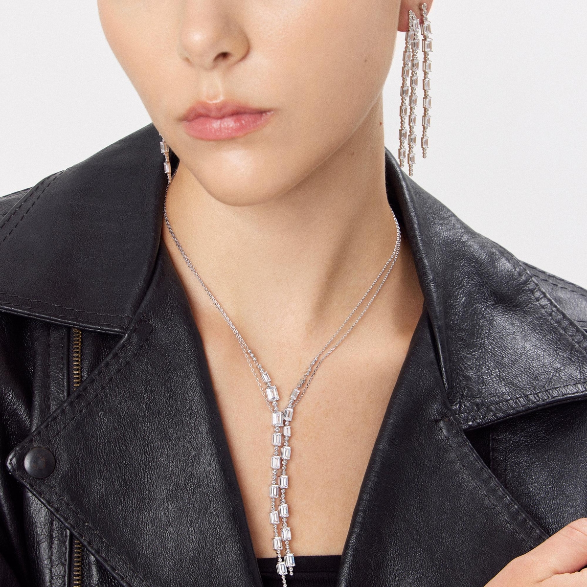 Naszyjnik srebrny z cyrkoniami Ceremonials