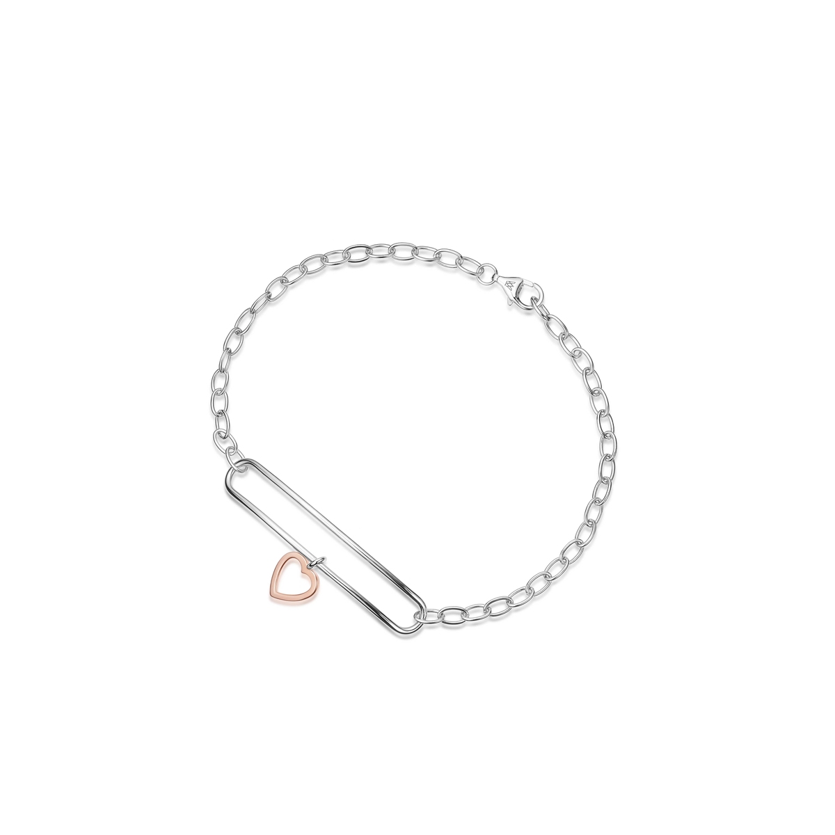 Bransoleta srebrna Czułość