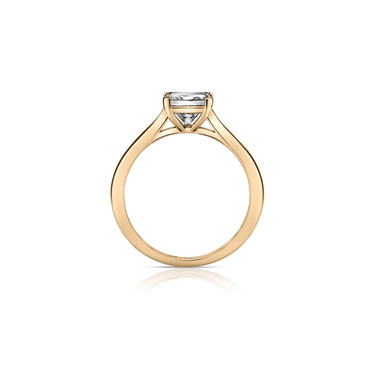 Pierścionek zaręczynowy złoty Niezwykły