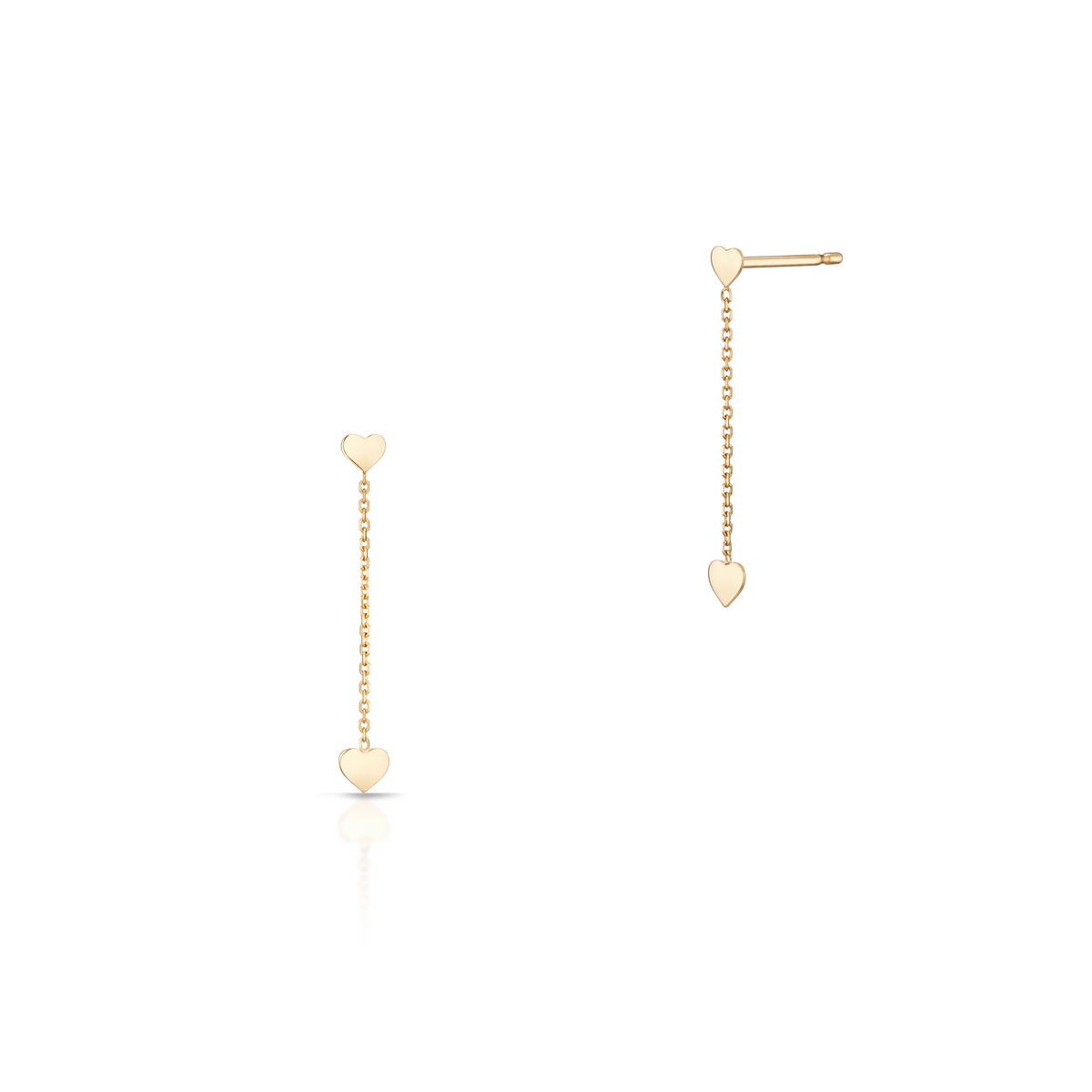 Kolczyki złote Czułość