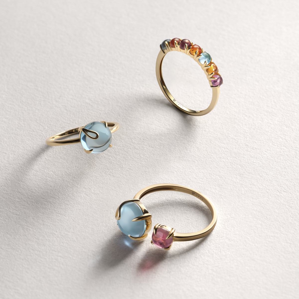 Pierścionek złoty KOI