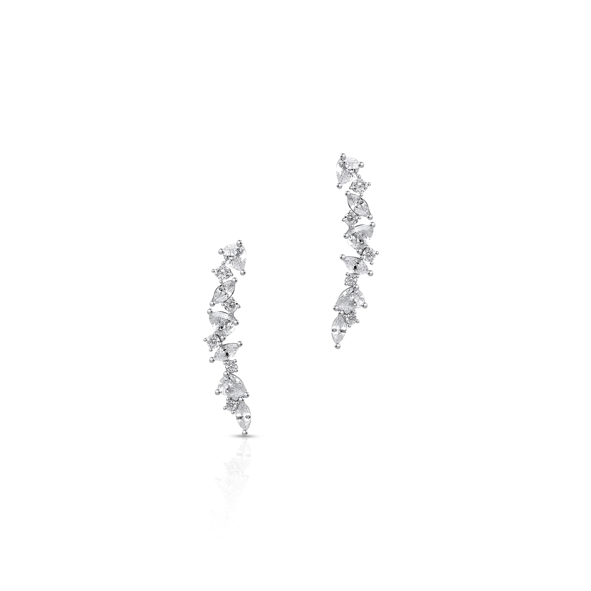 Kolczyki srebrne z cyrkoniami