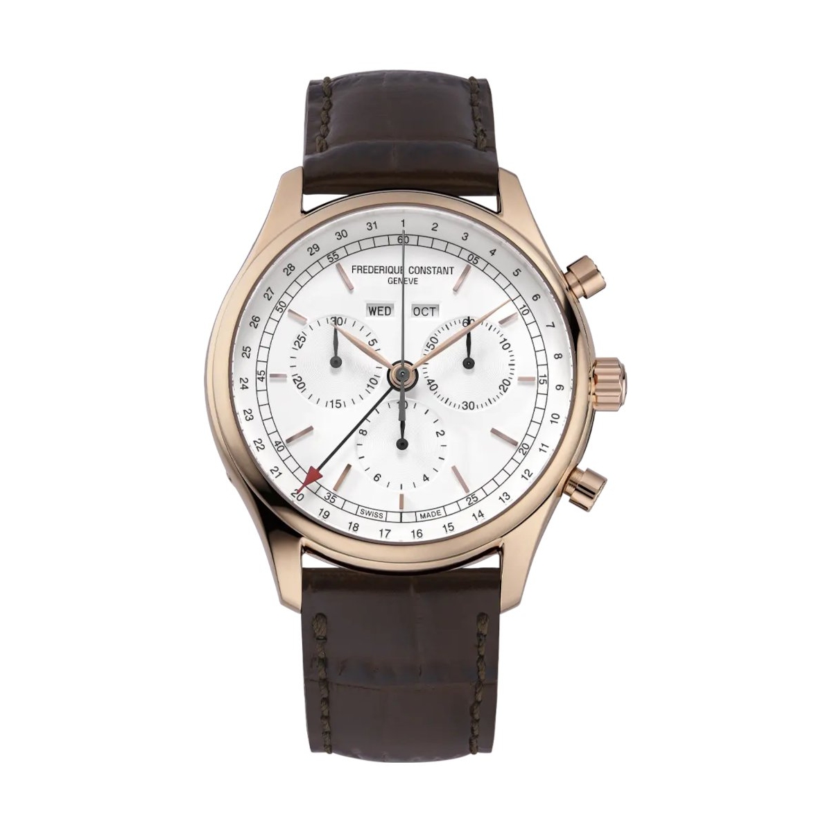 ZEGAREK FREDERIQUE CONSTANT CLASSICS QUARTZ CHRONOGRAPH TRIPLE CALENDAR