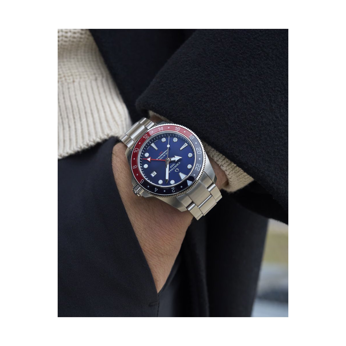 ZEGAREK CERTINA DS Action GMT Powermatic 80