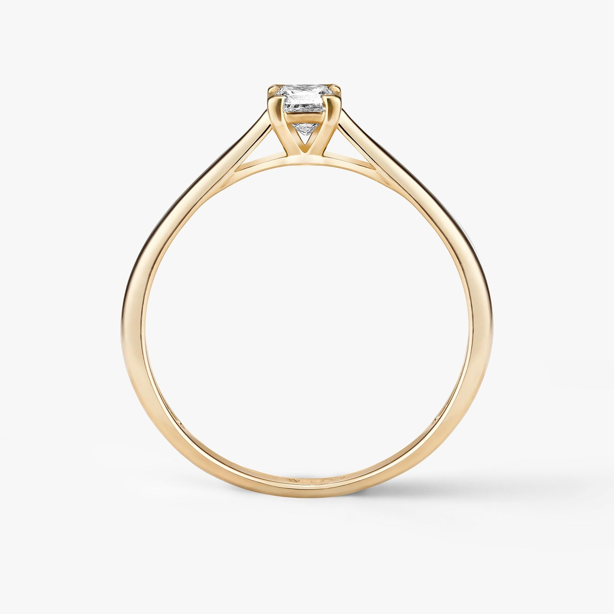 Pierścionek zaręczynowy złoty Niezwykły