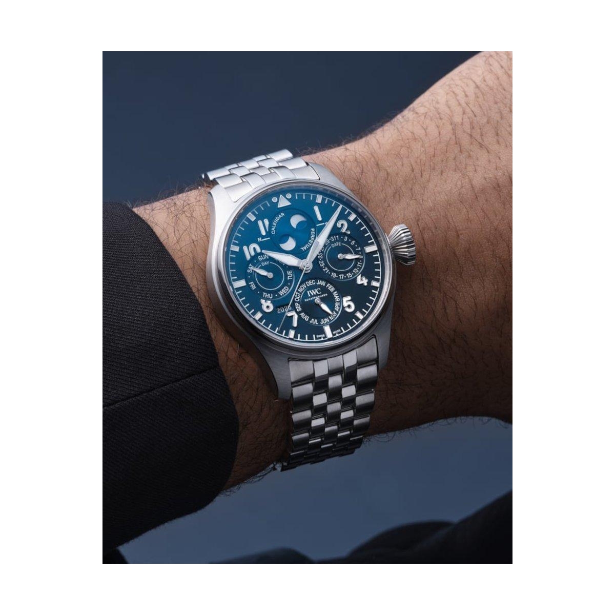 ZEGAREK IWC SCHAFFHAUSEN BIG PILOT'S PERPETUAL CALENDAR PROSET LE PETIT PRINCE