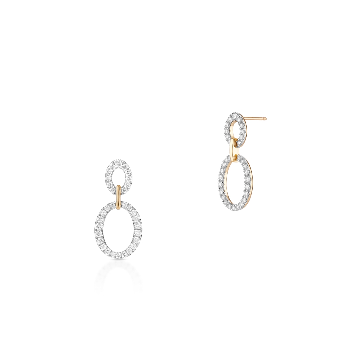 Kolczyki złote z brylantami