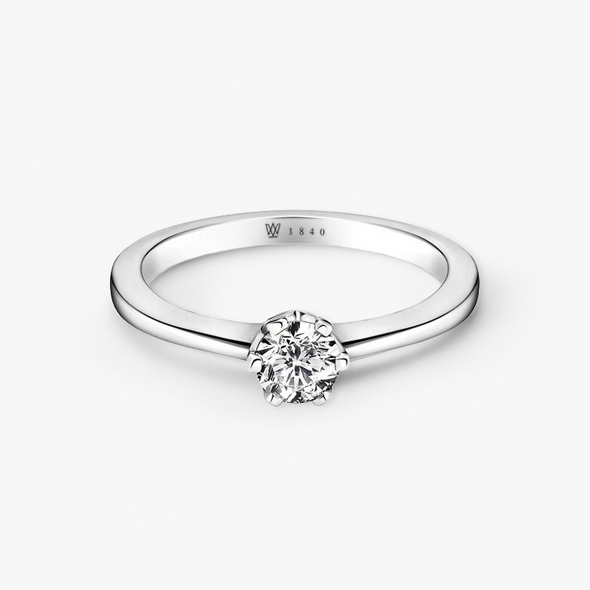 Pierścionek zaręczynowy złoty Jedyny