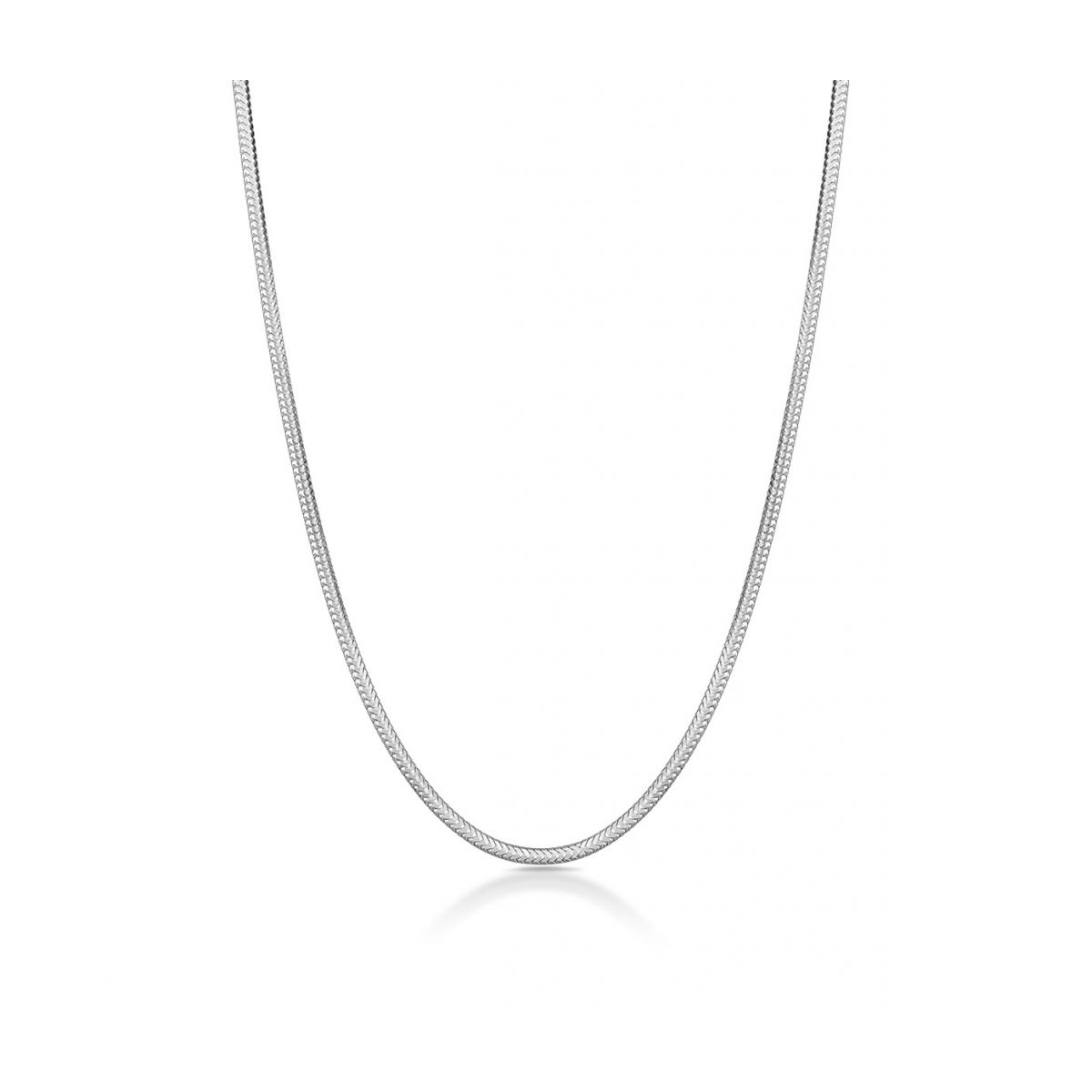 Łańcuszek srebrny żmijka