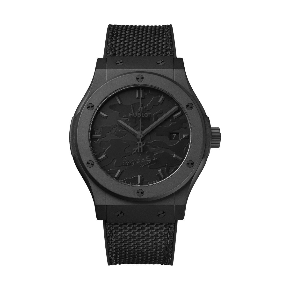ZEGAREK HUBLOT CLASSIC FUSION YOHJI YAMAMOTO ALL BLACK CAMO