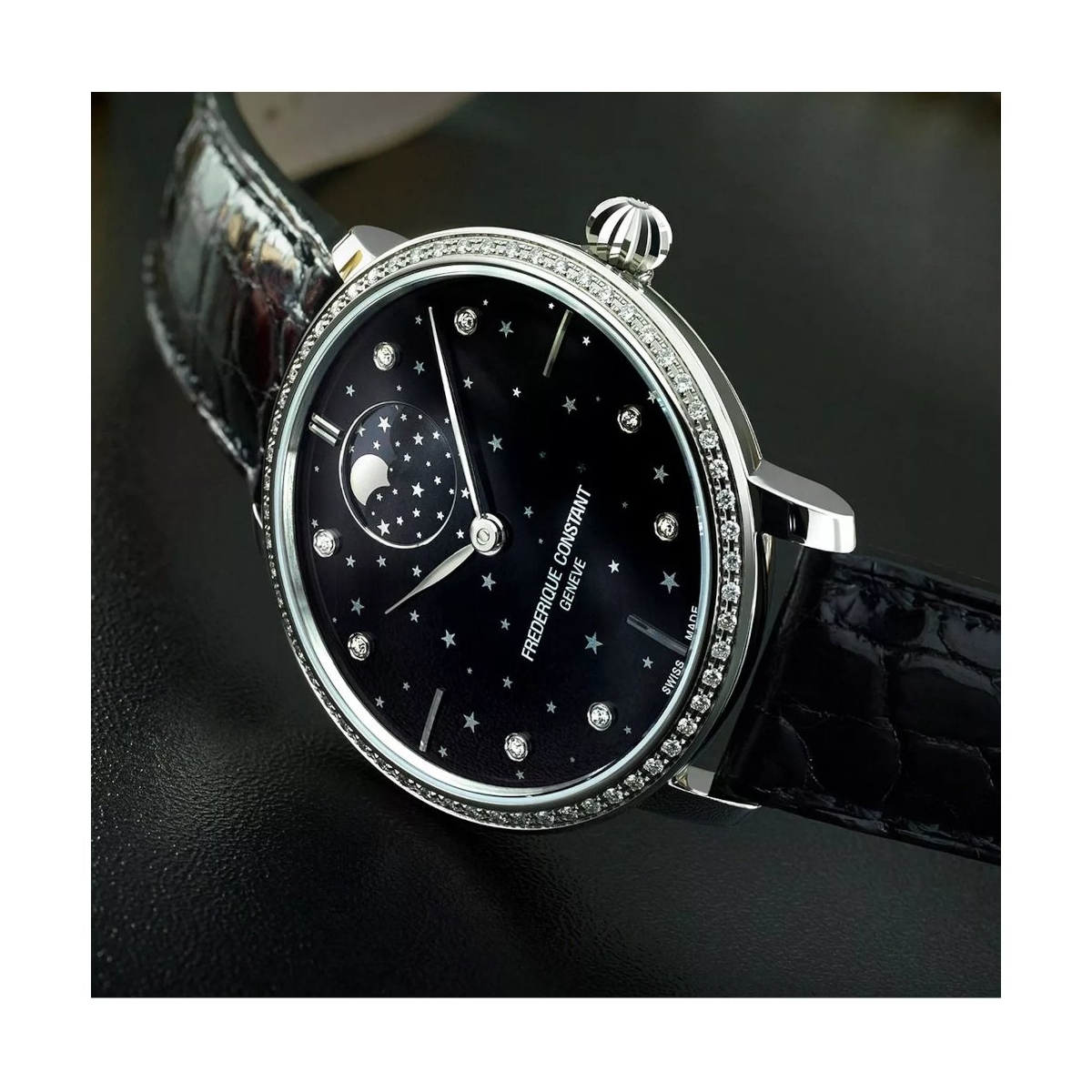 ZEGAREK FREDERIQUE CONSTANT MANUFACTURE SLIMLINE MOONPHASE STARS