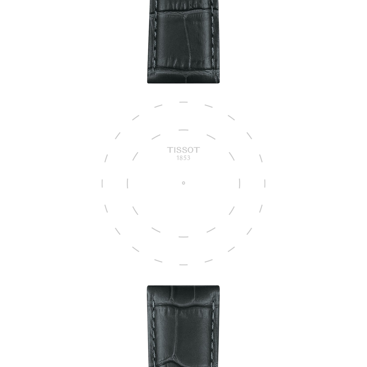 Tissot szary pasek skórzany 21 mm